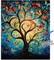 Tree of Life Paint by Numbers Kit for Adults,Butterfly Adult Paint by Number Kits,DIY Acrylic Paint by Number on Canvas for Home Wall Decor 16X20 Inch